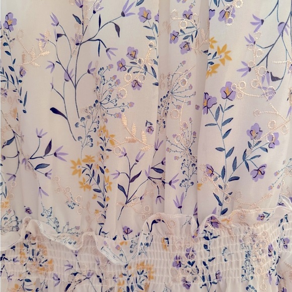 Blu Pepper White, Yellow & Purple Floral Dress - Picture 4 of 5